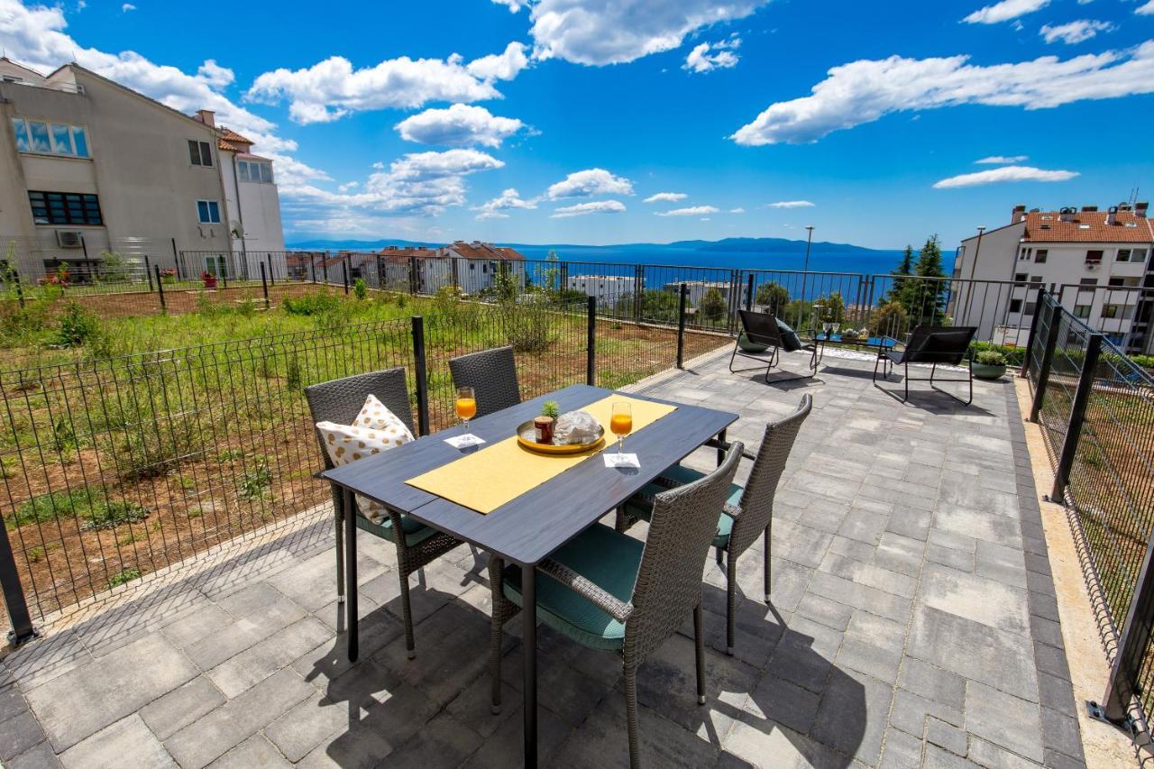 Seaview Apartment „Megan“ With Sunny Terrace Kastav Exteriör bild